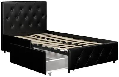 Dakota Upholstered Bed with Left Or Right Storage Drawers