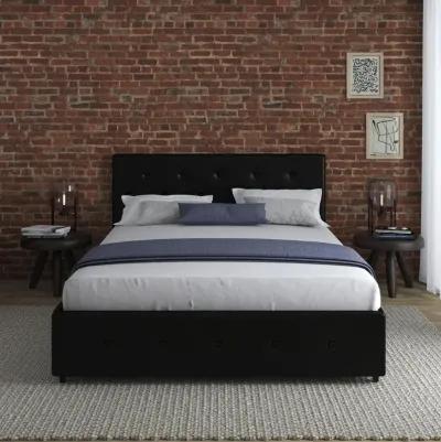 Dakota Upholstered Bed with Left Or Right Storage Drawers