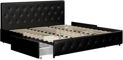 Dakota Upholstered Bed with Left Or Right Storage Drawers