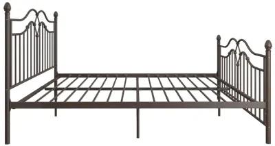 Tokyo Metal Bed with Headboard, Footboard and Metal Slats