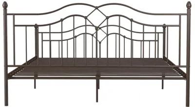 Tokyo Metal Bed with Headboard, Footboard and Metal Slats