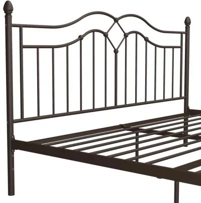 Tokyo Metal Bed with Headboard, Footboard and Metal Slats