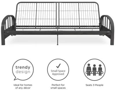 Ailee Metal Full Size Futon Frame with Multiple Reclining Positions