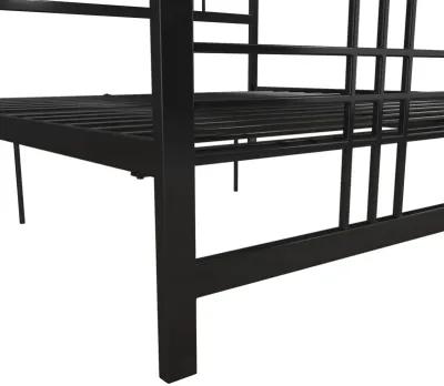 Burbank Metal Frame Bed with Adjustable Heights for Under Bed Storage