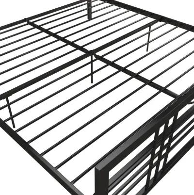 Burbank Metal Frame Bed with Adjustable Heights for Under Bed Storage