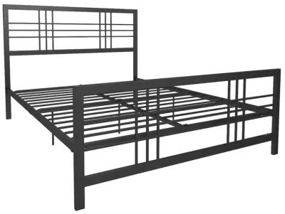 Burbank Metal Frame Bed with Adjustable Heights for Under Bed Storage