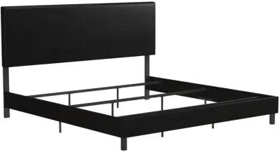 Janford Upholstered Bed with Sturdy Wood and Metal Frame