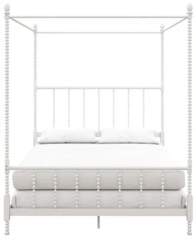 Jenny Lind Metal Canopy Bed with Twist Spindles