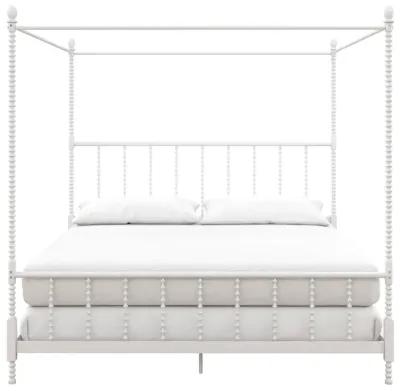 Jenny Lind Metal Canopy Bed with Twist Spindles