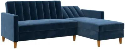 Celine Reversible Sectional Futon with Storage Chaise