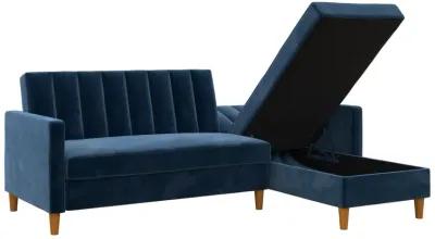 Celine Reversible Sectional Futon with Storage Chaise