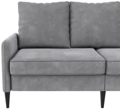 Cassia Pillowback 3-Seater Velvet Sofa with Pocket Coil Seating