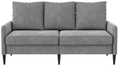 Cassia Pillowback 3-Seater Velvet Sofa with Pocket Coil Seating