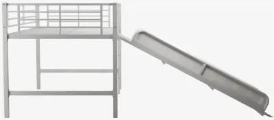 Laurie Junior Loft Bed with Metal Frame and Built-In Slide