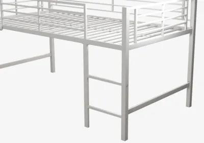 Laurie Junior Loft Bed with Metal Frame and Built-In Slide