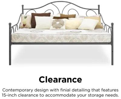 Victoria Metal Daybed with 15 Inch Clearance for Storage