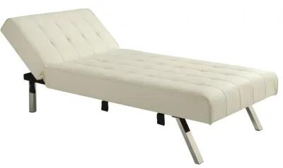 Emily Tufted Upholstered Chaise Lounger Chair with Adjustable Back