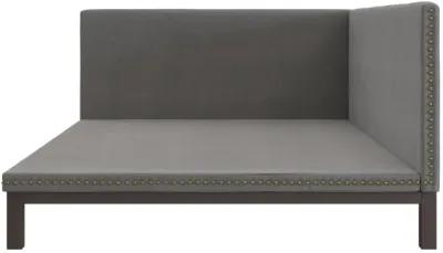 Mid Century Upholstered Modern Daybed with Horizontal Tufted Headboard