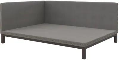 Mid Century Upholstered Modern Daybed with Horizontal Tufted Headboard