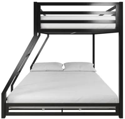 Miles Twin Over Twin Metal Bunk Bed with Metal Slats and Integrated Ladder