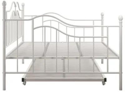 Tokyo Metal Daybed and Trundle Set with Metal Slats