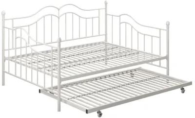 Tokyo Metal Daybed and Trundle Set with Metal Slats