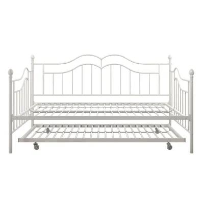 Tokyo Metal Daybed and Trundle Set with Metal Slats