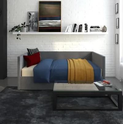 Upholstered Daybed with Wooden Slats and Storage Drawers