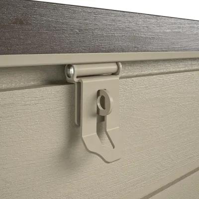 Outdoor Weather-Resistant Patio Deck Storage Box with Locking Hinge Design