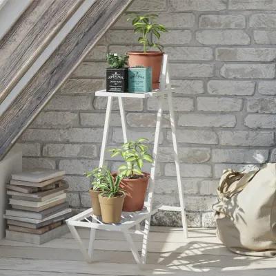 Botanika Plant Stand with 2 Metal Shelves for Potted Flowers