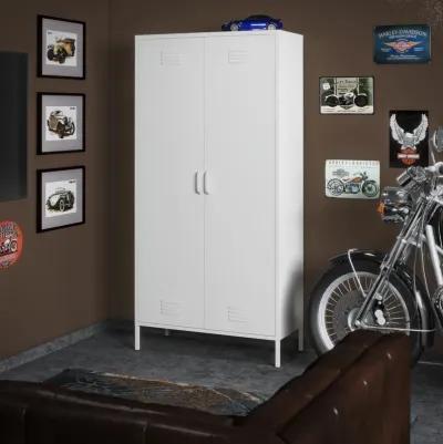 Shadwick 2 Door Tall Metal Locker Style Storage Cabinet