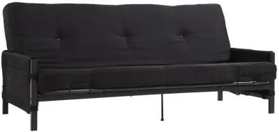 Fairview Metal Frame Storage Futon with 6 Inch Mattress