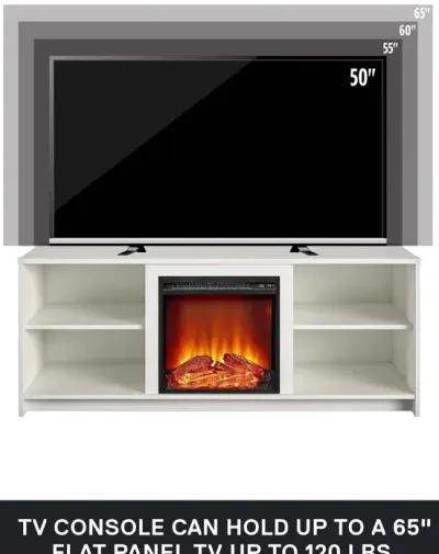 Cabrillo Fireplace TV Stand for TVs up to 65" and up to 120 lbs