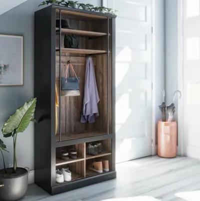 Hoffmann Entryway Hall Tree with Bench and Storage Cubbies