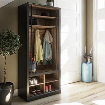 Hoffmann Entryway Hall Tree with Bench and Storage Cubbies