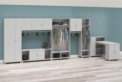 Basin 18" Wide Mudroom Cabinet with Adjustable Shelving