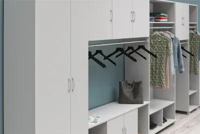 Basin 18" Wide Mudroom Cabinet with Adjustable Shelving