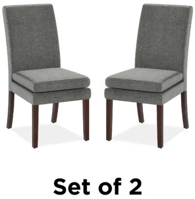 Clark Linen Upholstered Dining Chairs, Set of 2