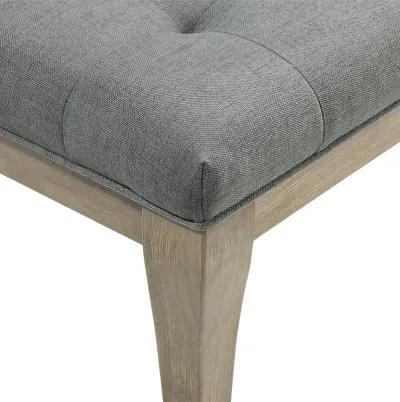 Theodore Rectangular Bench with Wood Frame and Upholstered Cushion Top