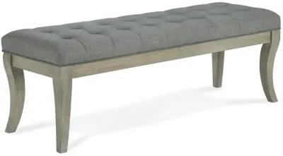 Theodore Rectangular Bench with Wood Frame and Upholstered Cushion Top