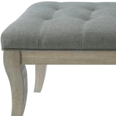 Theodore Rectangular Bench with Wood Frame and Upholstered Cushion Top