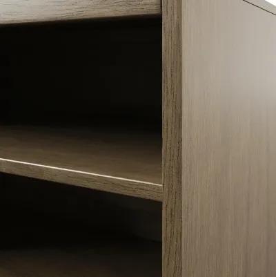 Marlowe Open Shelf Storage Unit with 3 Fixed Shelves