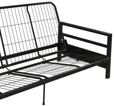 Miles Metal Futon Frame with Metal Mesh and Retainer Clips