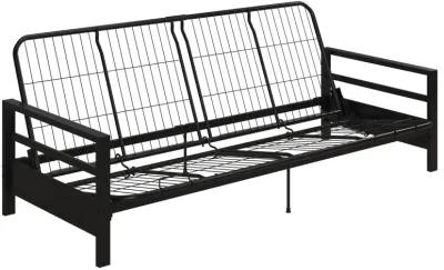 Miles Metal Futon Frame with Metal Mesh and Retainer Clips