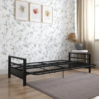 Miles Metal Futon Frame with Metal Mesh and Retainer Clips