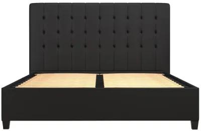 Emily Tufted Upholstered Bed with Wooden slats and Frame