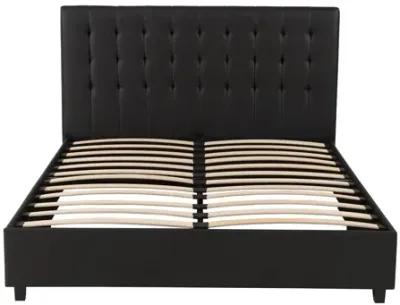 Emily Tufted Upholstered Bed with Wooden slats and Frame