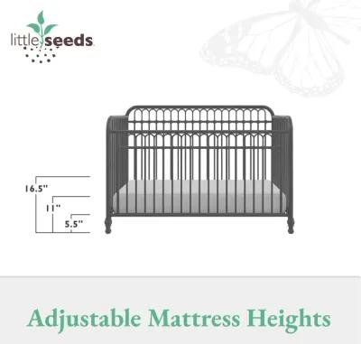 Little Seeds Raven 3-in-1 Metal Crib with Rounded Edges