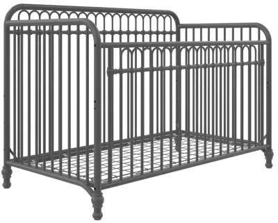 Little Seeds Raven 3-in-1 Metal Crib with Rounded Edges