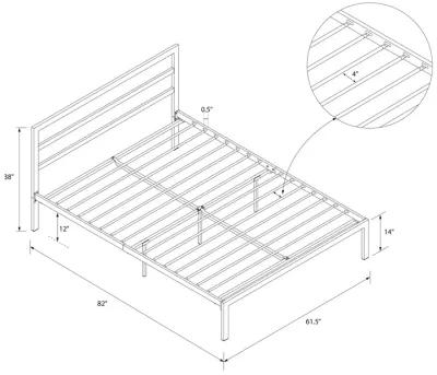 Premium Modern Platform Bed with Headboard